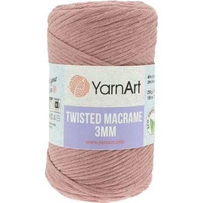 YarnArt Macrame Twisted 250g 3mm 792 staroružová