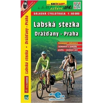 Cykloprůvodce: Labská stezka Praha-Drážďany 1:60 000