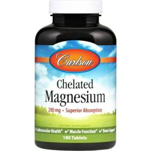 Carlson Labs Chelated Magnesium 200 mg [180 Таблетки]