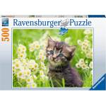 Ravensburger Пъзел Ravensburger от 500 части - Коте на поляната (17378)
