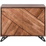 Interia Home & Living Шкафче от масивна акация в естествен цвят 120x78x40 cm Ambala - Interia Home & Living (304116)