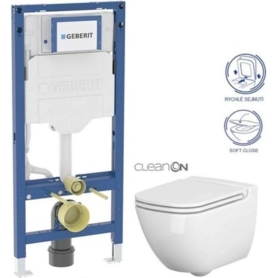 GEBERIT Duofix WC CERSANIT Caspia NEW + SEDÁTKO 111.300.00.5 CP1