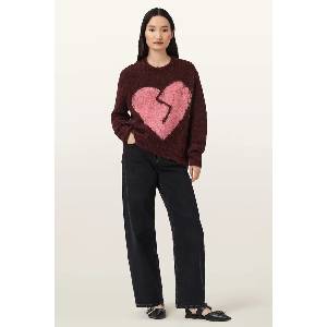 AllSaints Пуловер с вълна LUVHEART (W078KC) - answear - 193,61 лв
