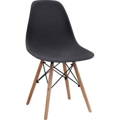 TopMebel трапезен стол Nova PP в черен цвят 46x51x80см