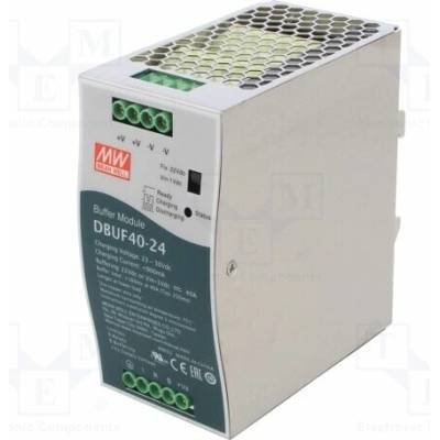 MEAN WELL DBUF40-24 Pufrovací modul; na lištu DIN; 24VDC; 40A; 23÷30VDC; -25÷75°C
