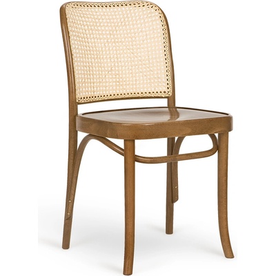 Paged Classic A-8114 Seat Wood Back Caned buk morený / dyha