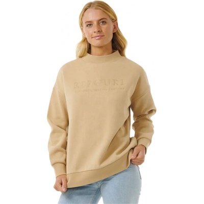 Rip curl dámská mikina Premium Surf Crew Taupe šedá