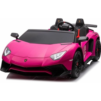 LEAN CARS Elektrické autíčko Lamborghini XXL 200W 24V dvojmiestne ružové 200W 24V/14Ah 2023