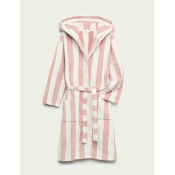 Marks & Spencer Раиран халат с качулка, от чиста памучна материя (9 месеца - 10 години) Marks & Spencer розова Marks & Spencer | Rozov | Момичешки | 2-3 години
