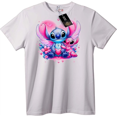 NOONEBRAND Тениска Stitch & Angel с любов - XL, Black