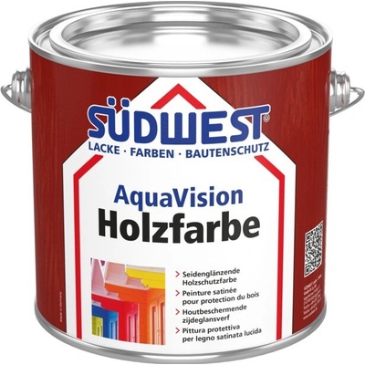 SÜDWEST Aqua Vision Holzfarbe 0,375 l čokoládová hnedá