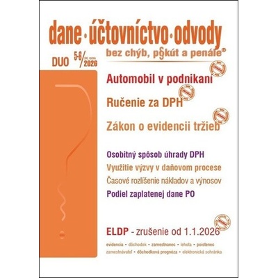Dane, účtovníctvo, odvody bez chýb, pokút a penále