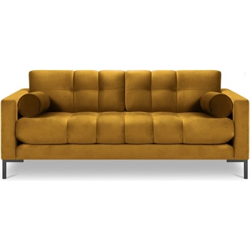 Cosmopolitan Design Жълт кадифен диван Bali - Cosmopolitan Design (COS_3S_51_F1_BALI105)