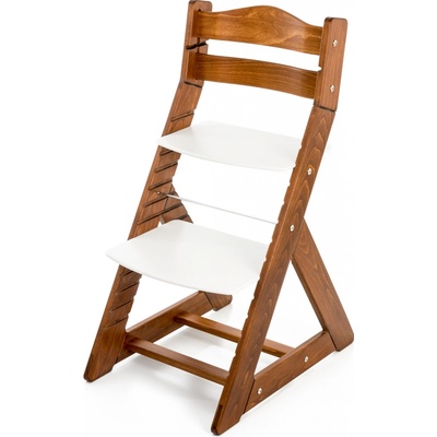 Hajdalánek Rostoucí židle Maja opěrka do kulata bílá / dub tmavý