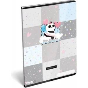 Lizzy Card Pandacorn: Тефтер с квадратна мрежа, 32 листа - A4