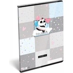 Lizzy Card Pandacorn: Тефтер с квадратна мрежа, 32 листа - A4