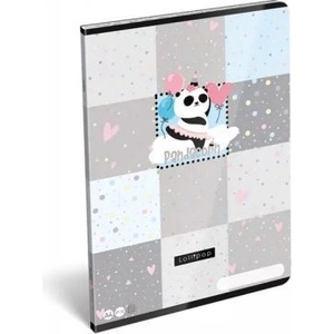 Lizzy Card Pandacorn: Тефтер с квадратна мрежа, 32 листа - A4