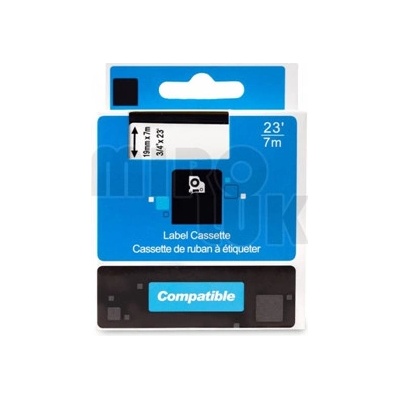 DYMO 45811, S0720910 - 19 mm černá - bílý tisk - kompatibilní
