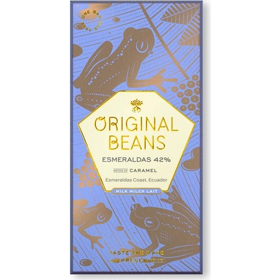 Original Beans Esmeraldas 42% mléčná se solnými květy Bio 70 g