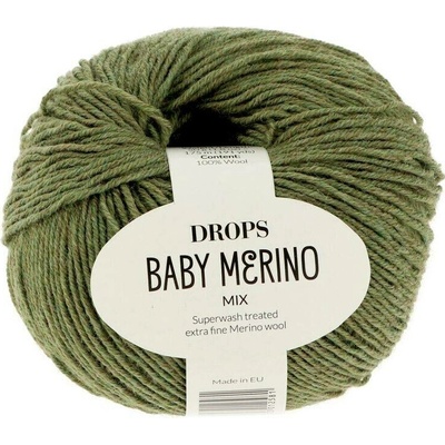 Drops Baby Merino MIX 38 zelená khaki