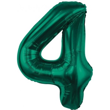 Image 1 of Godan Балон от фолио цифра 4 тъмнозелен 85 см