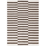 Hanse Home Бял/кафяв двустранен/ръчно изработен вълнен килим 160x230 cm Vika - Hanse Home (106468-160x230)