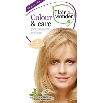 Hairwonder Colour & Care Bio prírodná dlhotrvajúca farba na vlasy 8 Light Blond - svetlá blond