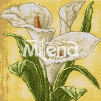 Milena Style Нежни калии - гоблен със схема конци Ariadna 1: 1