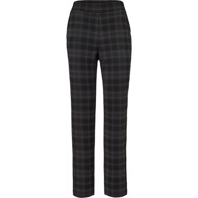 Tchibo Kostkované kalhoty joggpant pro ženy černá/žakár