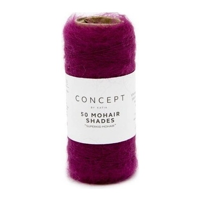 50 MOHAIR SHADES Katia Farby 50 MOHAIR: 39 purpurová
