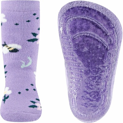 Ewers Stoppersocken SoftStep Blumen Dětské protiskluzové ponožky flieder