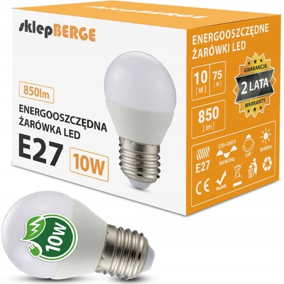 Milio LED žiarovka G45 E27 10W 880 lm studená biela