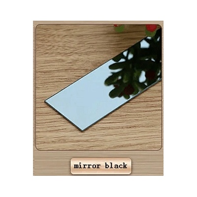 8к Огледална Декоративна Стоманена Лайстна | Цвят: Черно | 20мм, 30мм и 50мм