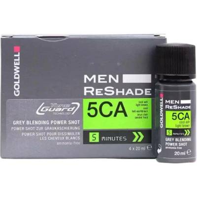 Goldwell Tónovacia pena na zakrytie šedín Men Reshade 5CA Cool Ash 4 x 20 ml