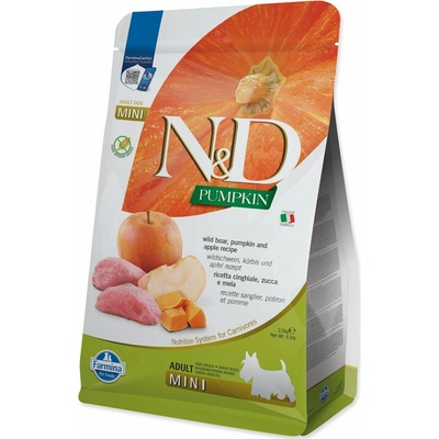 N&D Pumpkin Dog Adult Mini Grain Free Boar Pumpkin & Apple 2,5 kg