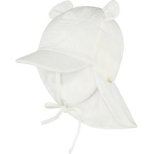 Sterntaler Детска шапка с козирка Sterntaler Kid's Peaked Cap with Neck Protection and Ears Cap - Ecru - размер 49 cm (904-5891-0113)