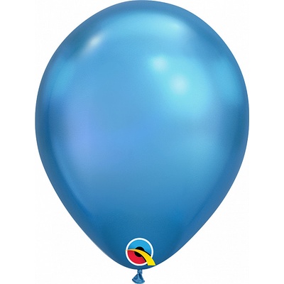 Balónek Qualatex CHROME 11" 28cm modrý