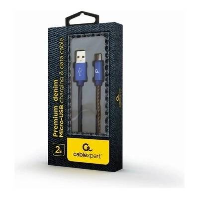 Gembird CC-USB2J-AMMBM-2M-BL Micro USB, USB-A (M) - Micro USB (M), 2m, modrý