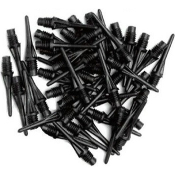 Harrows Micro soft plastové čierne 100 ks/bal závit 2BA