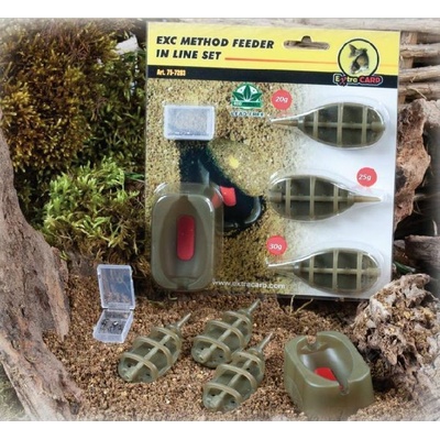 Set krmítek Extra Carp Method Feeder Set 20,25,30g + formička