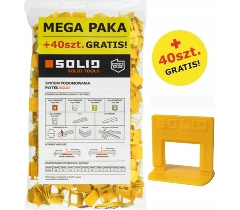 Solid 101008 Spony SOLID leveling 2mm-400+40ks