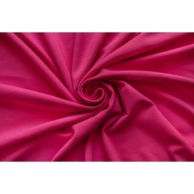 Metrový textil Úplet Vis/Ny/El FUCHSIA – pružná látka na šaty, kostýmy, saka a kalhoty