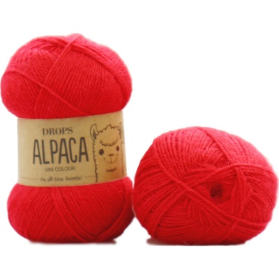 Drops Alpaca UNI 3620 červená