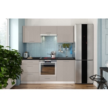 EMS Кухненски шкаф celeste 180 см, гланц таупе (mt0106)