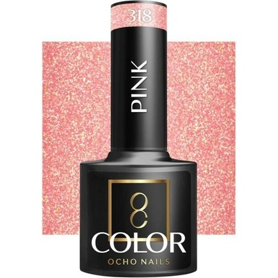 OCHO NAILS Hybridný lak ružový 318, 5 g