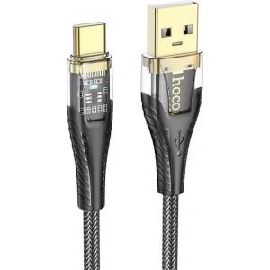 hoco. U121 кабел за данни USB - Type-C, 120 см, ЧЕРЕН U121_USB_C_B (U121_USB_C_B)