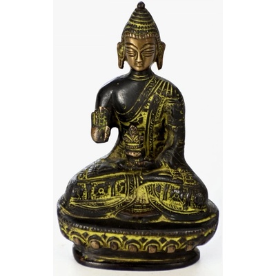Kovová socha BUDDHA ↑ 13 cm