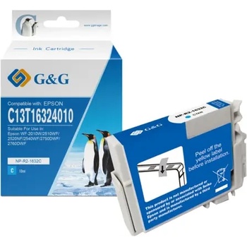 Image 1 of Compatible ГЛАВА ЗА EPSON WorkForce WF 2010W/2510WF/2520NF/2530WF/2520WF - Cyan - C13T16324010 - /16XL/ - PN NP-R-1632C - G&G (200EPST1632G)