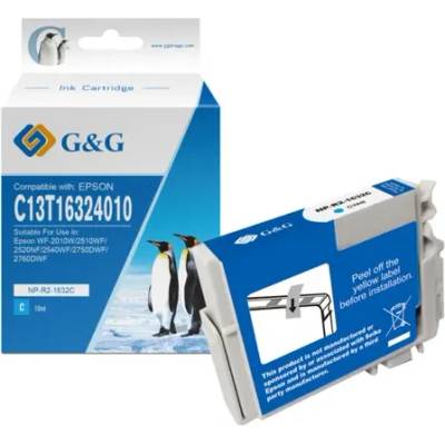 Compatible ГЛАВА ЗА EPSON WorkForce WF 2010W/2510WF/2520NF/2530WF/2520WF - Cyan - C13T16324010 - /16XL/ - PN NP-R-1632C - G&G (200EPST1632G)