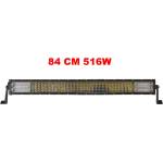  84 См 516W Мощен 7D 7Д Led Bar Лед Диоден Бар Прожектор 12V 24V 4 Редов
